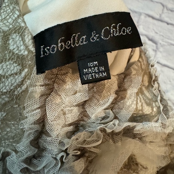 Isobella & Chloe Lace Summer Luxury Dress Girl 18M Wedding Event Cream Beige - Picture 4 of 4